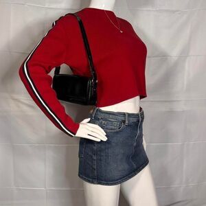 Brandy Melville Cropped Racing Stripe Sweater❤️ - Size S/M